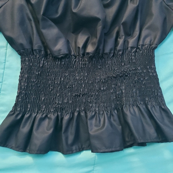 **Buy 1 get 1 free item** Black women's medium off the shoulder top - Picture 3 of 7